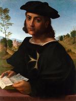 欧洲12-19世纪油画五_FRANCIABIGIO - Portrait of a Knight of Rhodes